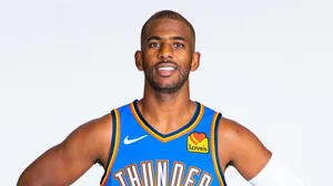 Chris Paul Okc Blue Jersey Wallpaper