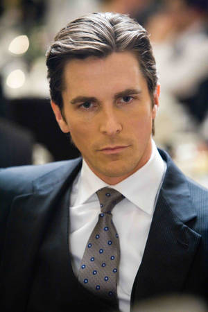 Christian Bale In Suit Wallpaper