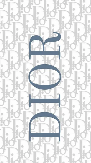 Christian Dior Logo Pattern Wallpaper