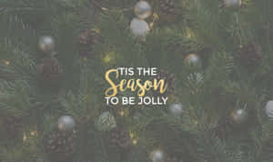 Christmas Aesthetic Computer Season To Be Jolly Wallpaper