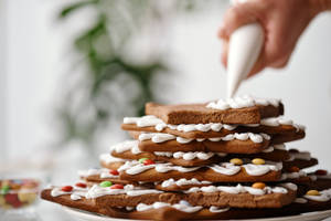 Christmas Cookies With Cream Wallpaper