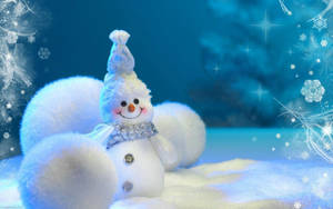 Christmas Desktop Snowman Wallpaper