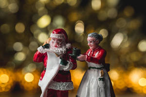 Christmas Holiday Desktop Figurines Wallpaper