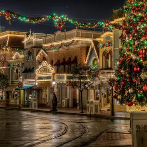 Christmas In Town Wallpaper