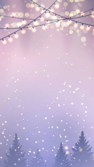 Christmas Lights Pretty Phone Wallpaper