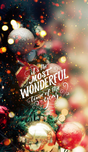Christmas Quote Cell Phone Art Wallpaper