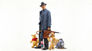 Christopher Robin With Tigger 3d Wallpaper