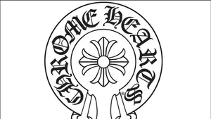 Chrome Hearts Logo On White Wallpaper