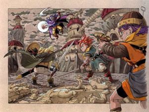 Chrono Trigger Fighting Against Magus Wallpaper