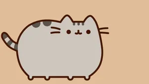 Chubby Pusheen Cat Wallpaper