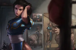 Chun Li Preparation Before Battle Wallpaper