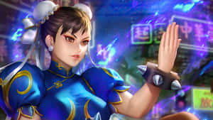 Chun Li Street Fighter Power Move Wallpaper