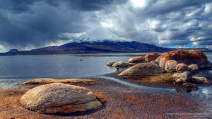 Chungará Lake In Chile Wallpaper