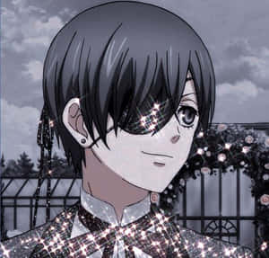 Ciel Phantomhive Posing Dramatically In A Stylish Outfit Wallpaper