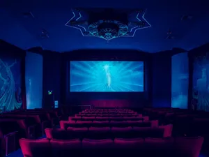Cinema Interior Empty Theater Wallpaper