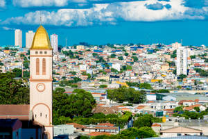 Cinematic Cityscape Of Sao Paulo Brazila Wallpaper