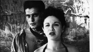 Cinematic Legends Omar Sharif And Faten Hamama In Their Prime Wallpaper