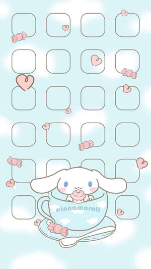 Cinnamoroll Coffee Tiled Wallpaper