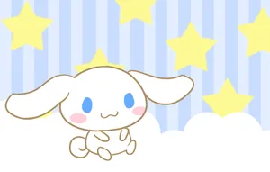 Cinnamoroll Cuteness In A Laptop Wallpaper