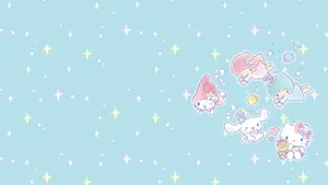 Cinnamoroll's Magical Laptop Lets Him Explore Never-before-seen Worlds! Wallpaper