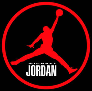 Circular Red Air Jordan Logo Wallpaper
