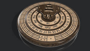 Circular Wooden Cribbage Calendar Wallpaper