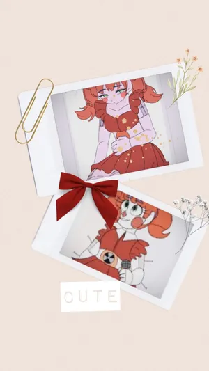 Circus Baby Polaroid Aesthetic Wallpaper