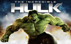 City In Chaos And Incredible Hulk Wallpaper