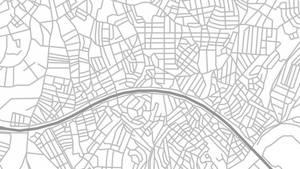 City Map White Abstract Wallpaper