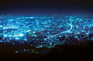 City Network Connectivity Night Wallpaper