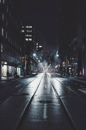 City Night Street Wallpaper