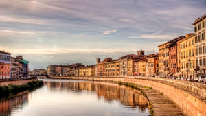 City Of Pisa River Wallpaper