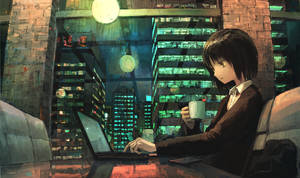 City Office View Wallpaper