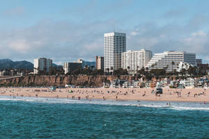 Cityscape At Virginia Beach Wallpaper