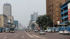 Cityscape View Of Kinshasa, Democratic Republic Of The Congo's Capital Wallpaper