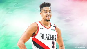 Cj Mccollum In Digital Cover Wallpaper