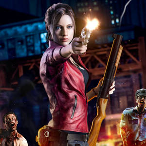 Claire Redfield Weapons Resident Evil 2 Remake Wallpaper