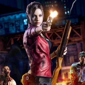 Claire Redfield Weapons Resident Evil 2 Remake Wallpaper