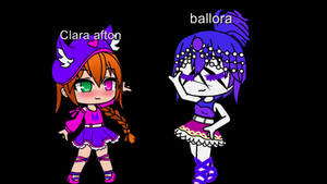 Clara Afton X Ballora Gacha Design Wallpaper