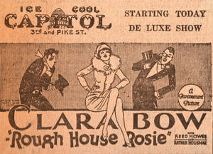 Clara Bow Fine Art Canvas Wallpaper