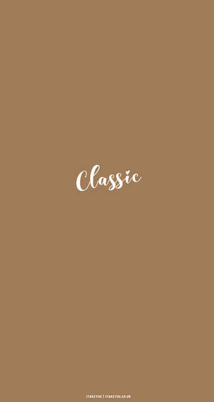 Classic Beige Brown Aesthetic Wallpaper