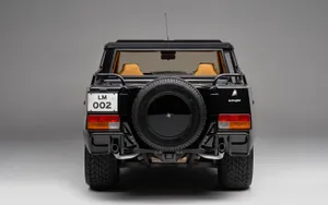 Classic Black Lambo Truck Wallpaper