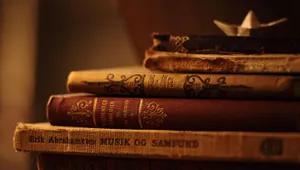 Classic Book Stack Bookish Theme Wallpaper
