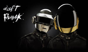 Classic Daft Punk Sci-fi Helmets Wallpaper