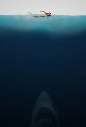 Classic Jaws Poster Wallpaper