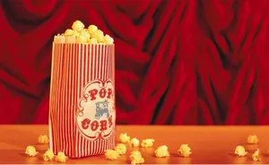 Classic Popcorn Bag Theater Backdrop.jpg Wallpaper