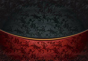 Classic Red And Black Floral Patterns Wallpaper