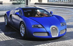 Classic Sapphire Bugatti Veyron Wallpaper