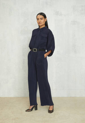 Claudie Pierlot Blue Overalls With Belt Wallpaper