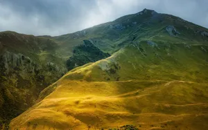 Clear Green Mountain Wallpaper